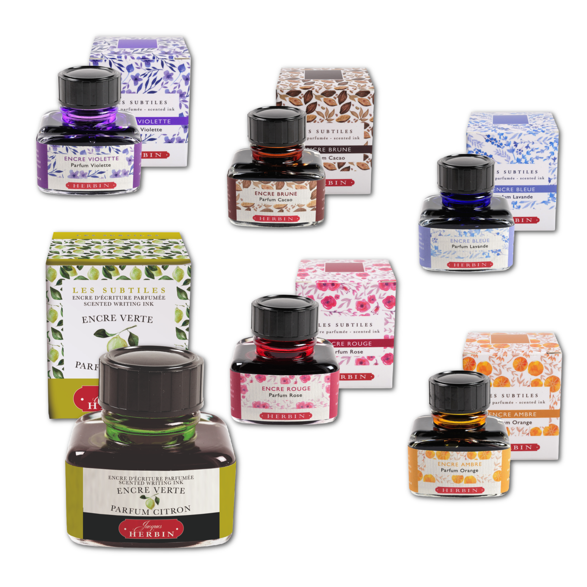 J. Herbin Scented Inks -30ml: Blue - Lavender Scent
