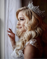 Bride wearing crown | EDEN LUXE Bridal