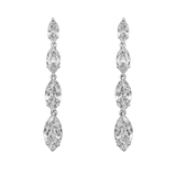 KAYLA Wedding Earrings Simulated Diamond Drop Earrings