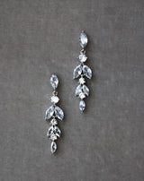 ELIZABETH Simulated Diamond Delicate Wedding Earrings