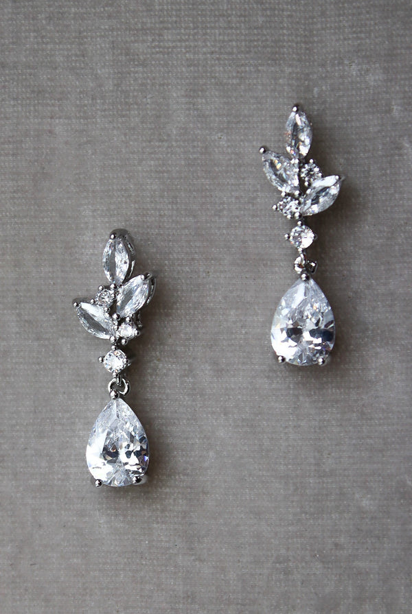 SOPHIE Simulated Diamond Delicate Drop Earrings