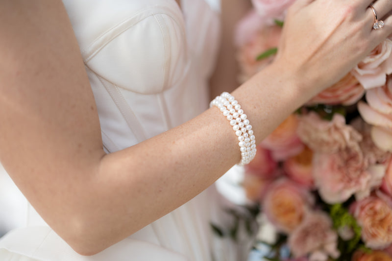 TAYLOR Freshwater Pearl Statement Bracelet