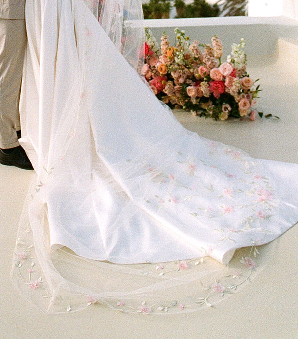 ASHLEY 3D Floral Cathedral Bridal Veil