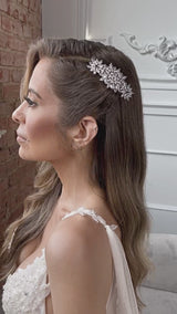 SIDONIE Simulated Diamond Bridal Headpiece Comb