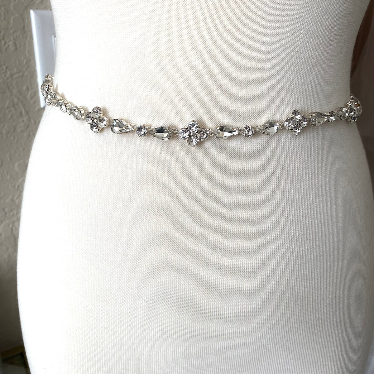 Bulked Crystal Belt/Choker Exaggerated Big Chunky Metal Belt Choker Necklace for Women main image 2