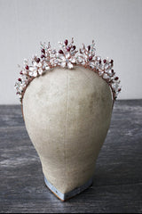 EDEN LUXE Bridal Crown GENEVIEVE Gilded Blossoms Full Bridal Crown