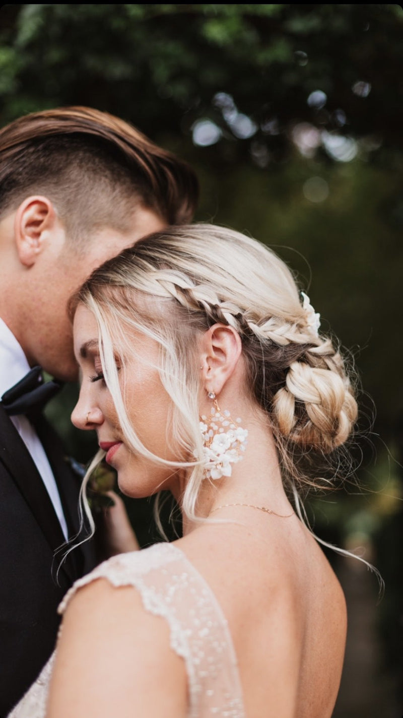 Wedding Earrings for a Bride | Stud, Drop, Long Dangle |Clip on, Fish Hook