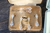 EDEN LUXE Bridal Earrings Rose Gold JESSICA Silver Bridal Drop Earrings