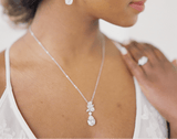 EDEN LUXE Bridal Earrings SERENA Drop Earrings & Necklace Set
