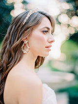 EDEN LUXE Bridal Headbands ALANA Freshwater Pearl Statement Earrings