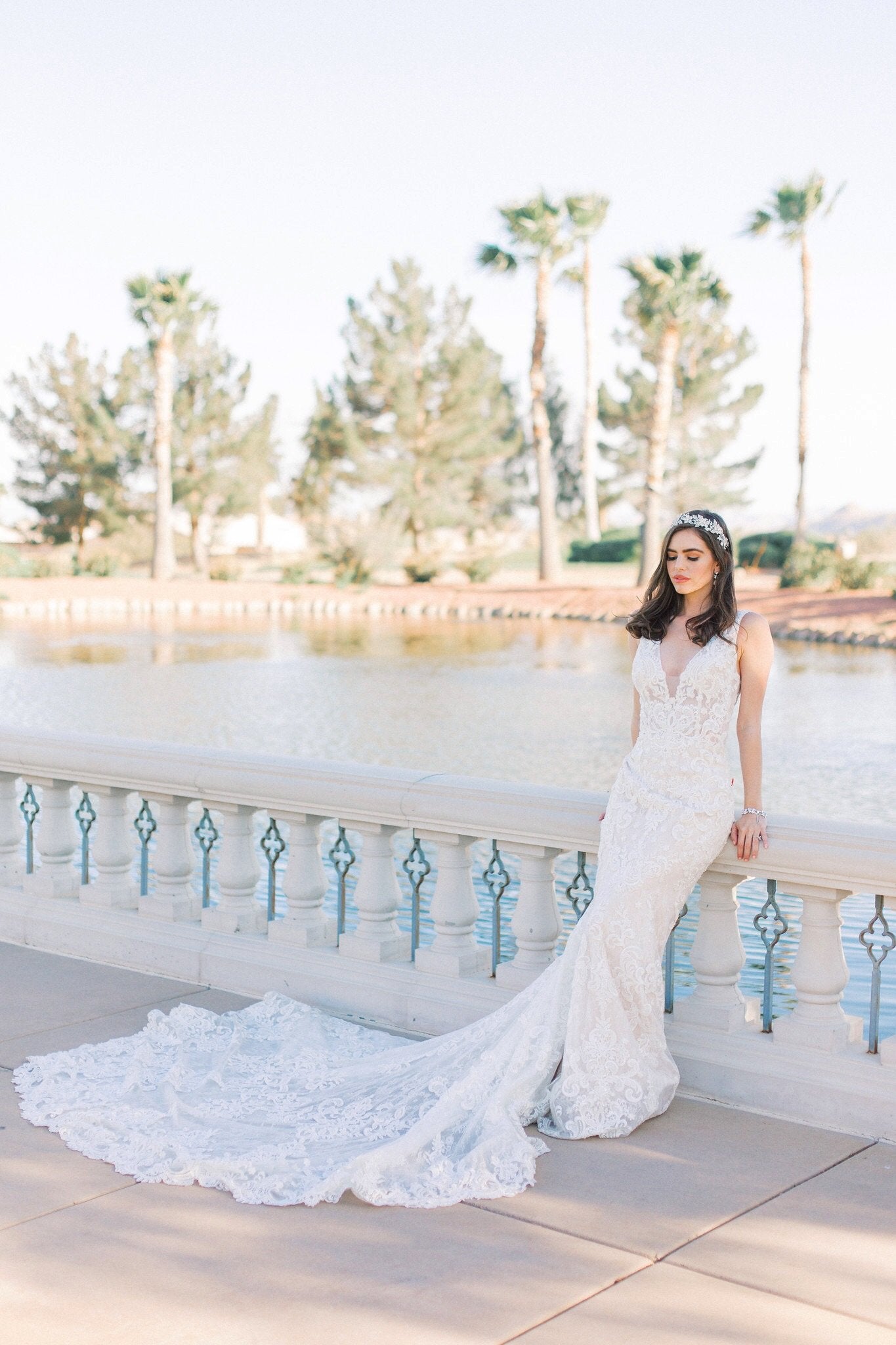 EDEN LUXE Bridal Headpiece ANAIS Simulated Diamond Headpiece