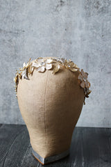 EDEN LUXE Bridal Headpiece ANNETTE Silver and Gold Floral Bridal Hair Vine Headpiece