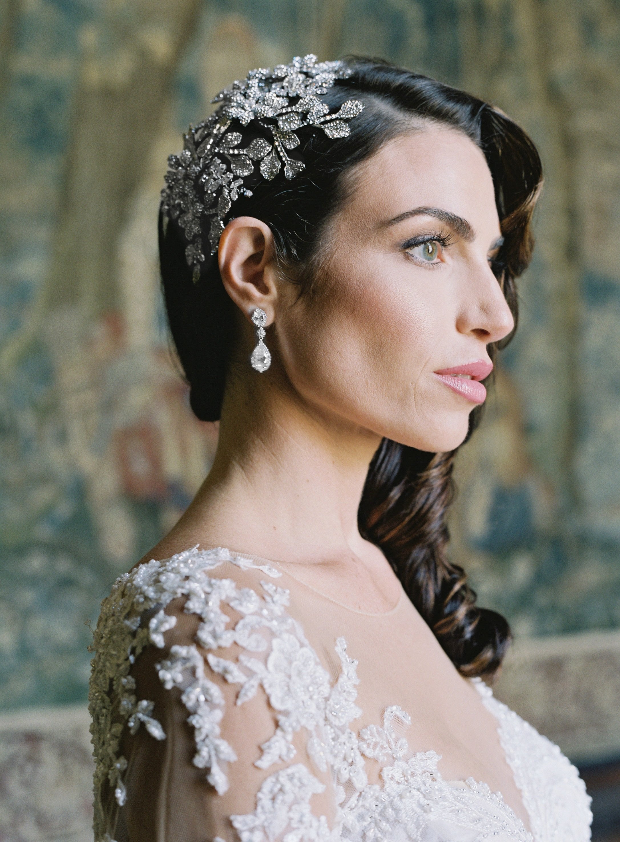 EDEN LUXE Bridal Headpiece ELODIE Simulated Diamond Bridal Headpiece