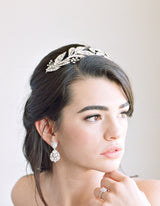 EDEN LUXE Bridal Headpieces GENEVA Bejeweled Leaves Bridal Headpiece