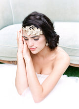 EDEN LUXE Bridal Headpieces JOIE Gilded Petals Bridal Headband Tiara