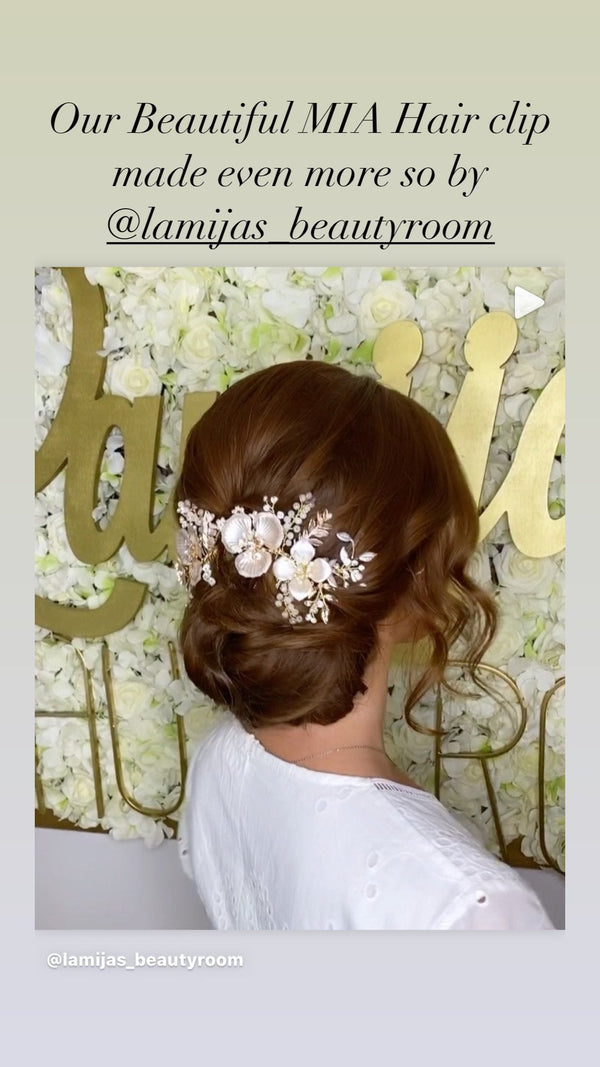 Rose Gold Hair Comb for Wedding | EDEN LUXE Bridal