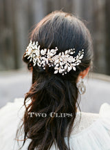 EDEN LUXE Bridal Headpieces PHILLIPA Gilded Blossoms Bridal Headpiece