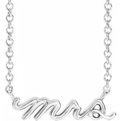 EDEN LUXE Bridal Necklace Mrs Necklace in 14k Gold