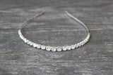 EDEN LUXE Bridal TARA Simple Crystal Bridal Headband Tiara