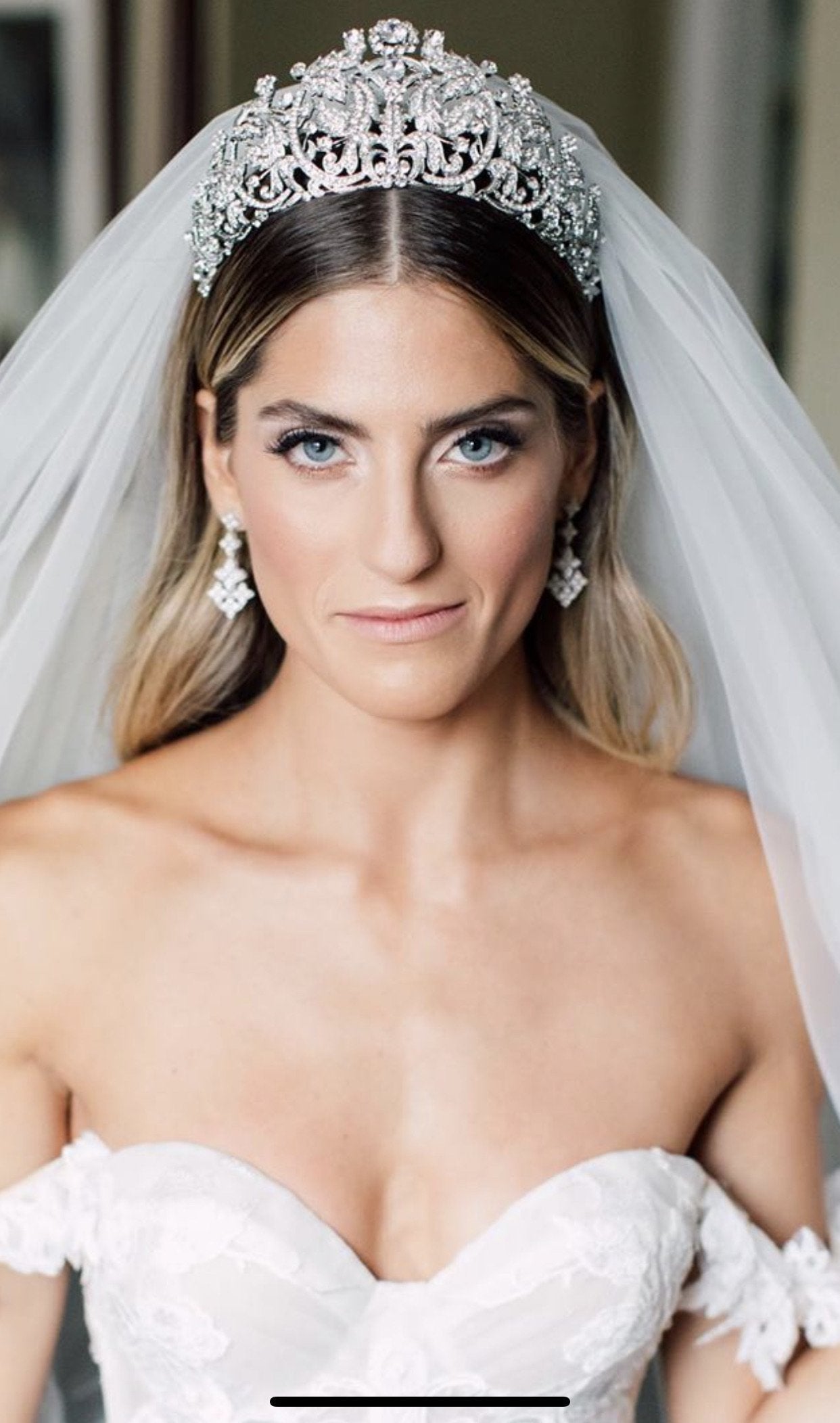 EDEN LUXE Bridal Tiara CALISTA Swarovski Crystal Bridal Tiara