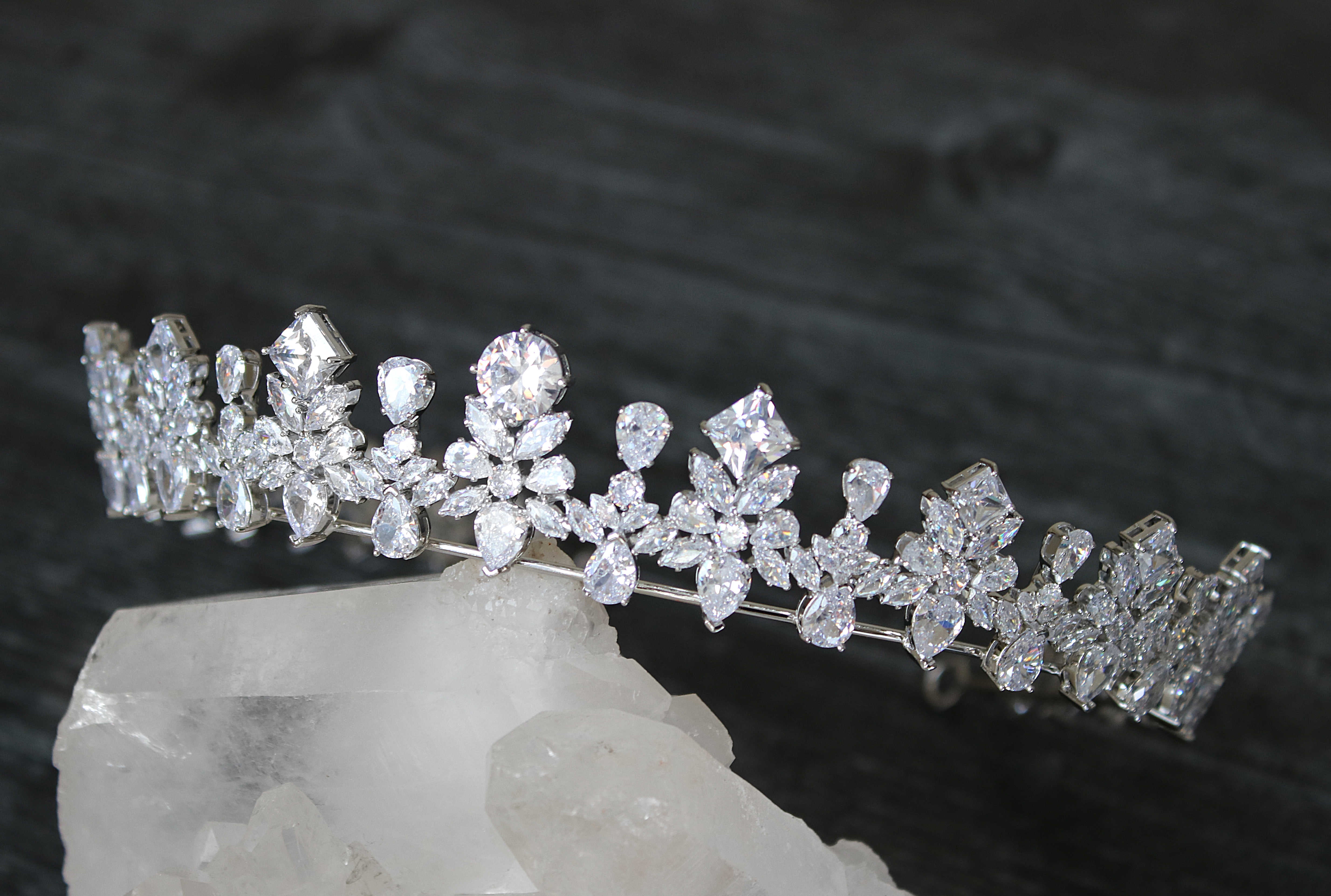 EDEN LUXE Bridal Tiara CHANNING Royal Bridal Crown