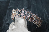 EDEN LUXE Bridal Tiara Clear Crystals Only- As Shown GRAND SERENA Rose Gold Tiara with Colored Accent Stones