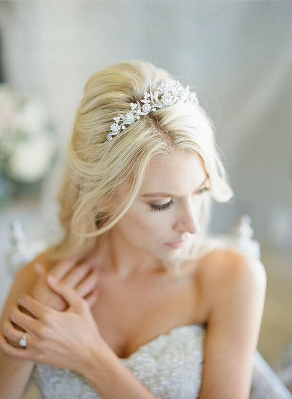 Bridal Hairstyles With Tiaras for Long, Curly Hair : Special Event  Hairstyles - YouTube