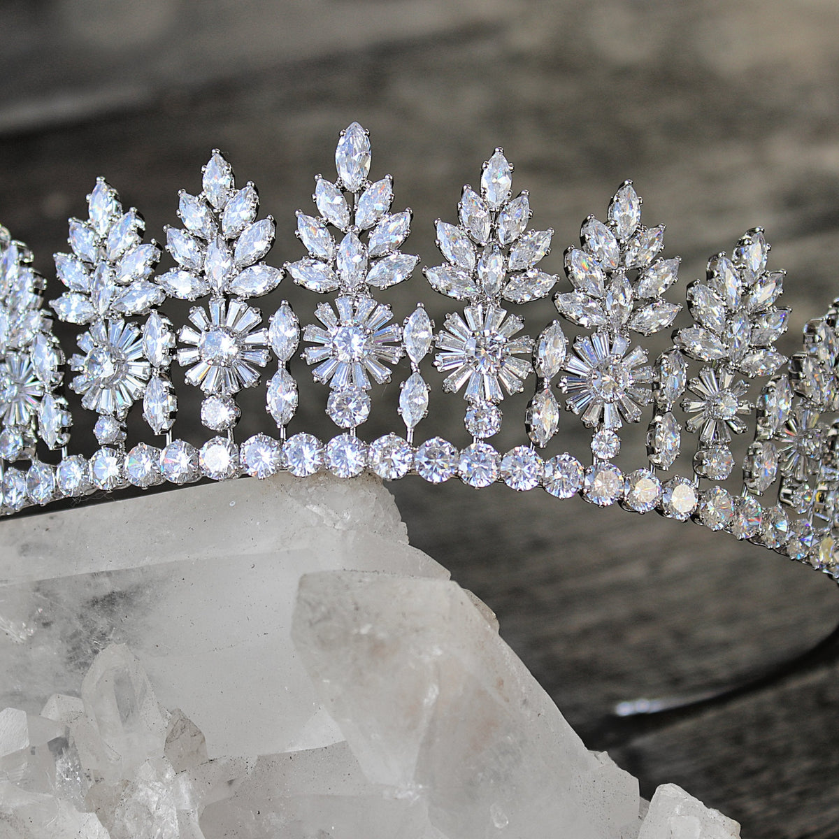 Bridal Headpiece, Wedding crown, Royal Princess Tiara, Cubic Zirconia Crown Cubic Zirconia Crown Wedding Crown DUCHESS Bridal Tiara  main image 4