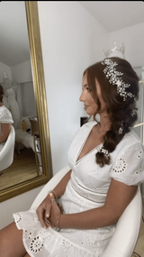 EDEN LUXE Bridal Tiara ELISABETTA Simulated Diamond Bridal Headpiece