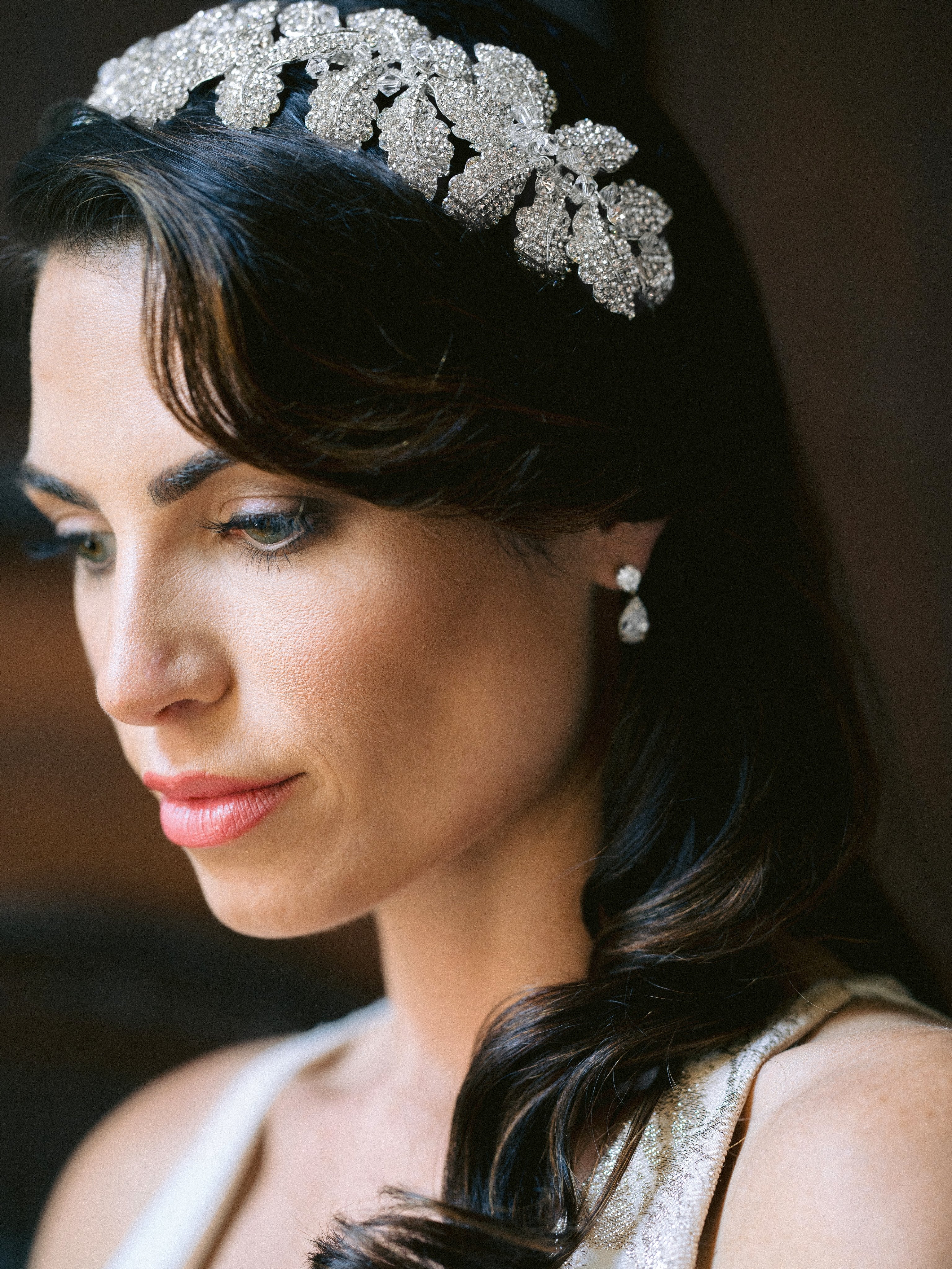 EDEN LUXE Bridal Tiara LAUREL Gold Headpiece Tiara