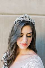 EDEN LUXE Bridal Tiara LENA Floral Headpiece Tiara