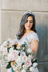 EDEN LUXE Bridal Tiara LENA Floral Headpiece Tiara
