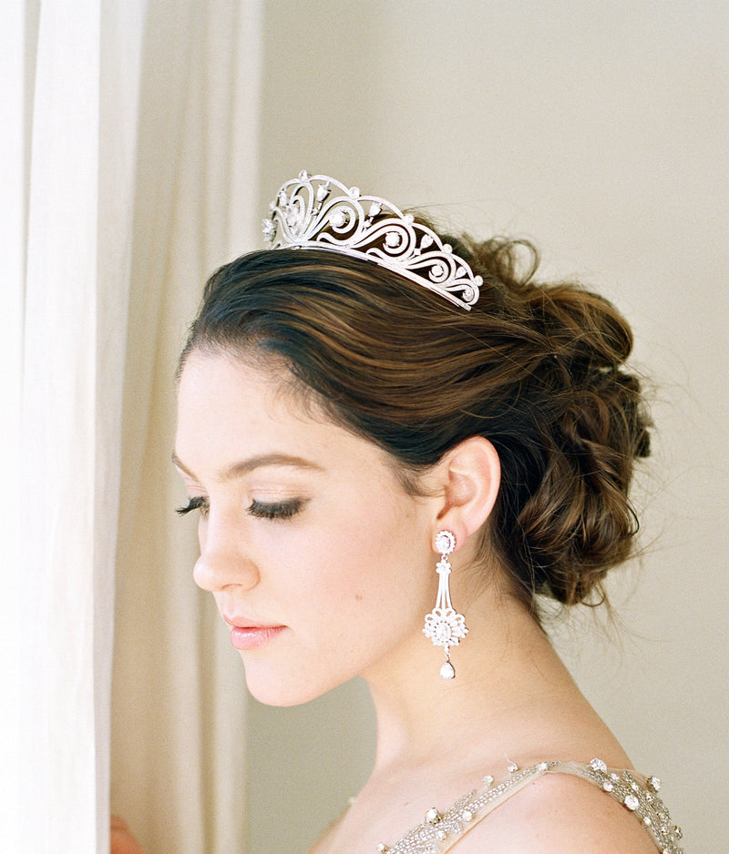 Bridal Art Deco Earrings - SCARLETTE — M DUPELLE
