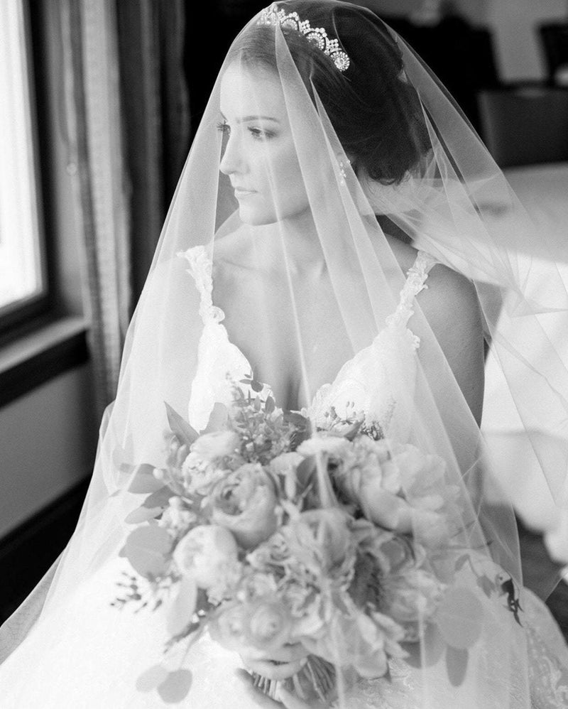 EDEN LUXE Bridal Tiara NOBLESSE Rose Gold Swarovski Crystal Wedding Tiara