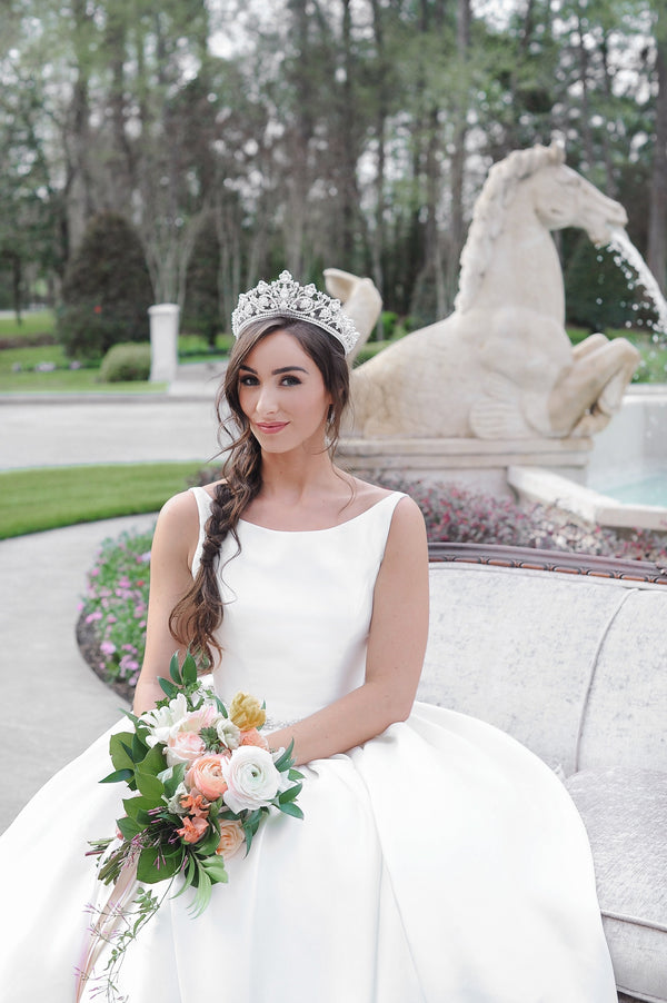 Bride Wearing Tiara | EDEN LUXE Bridal