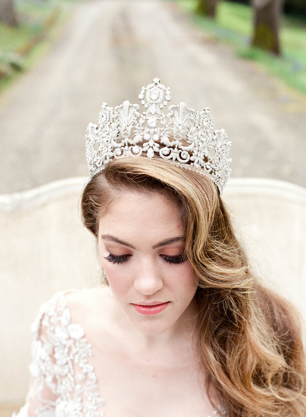 EDEN LUXE Bridal Tiara PERSEPHONE Royal Bridal Crown