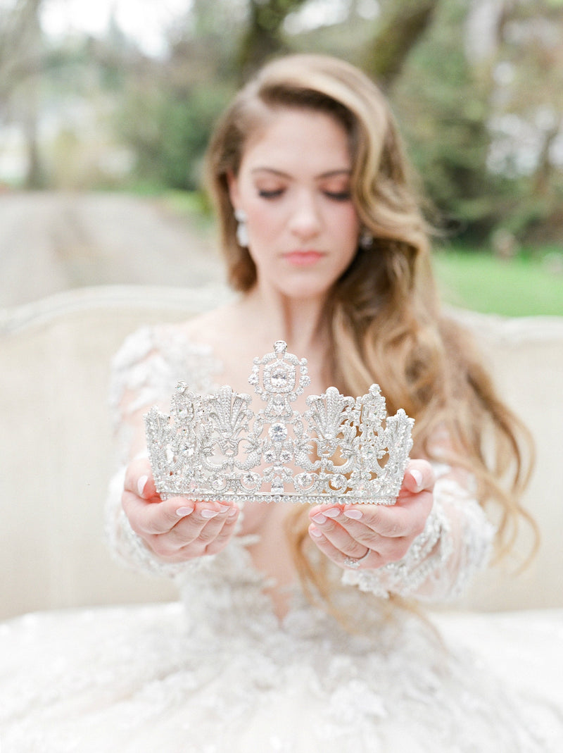 EDEN LUXE Bridal Tiara PERSEPHONE Royal Bridal Crown