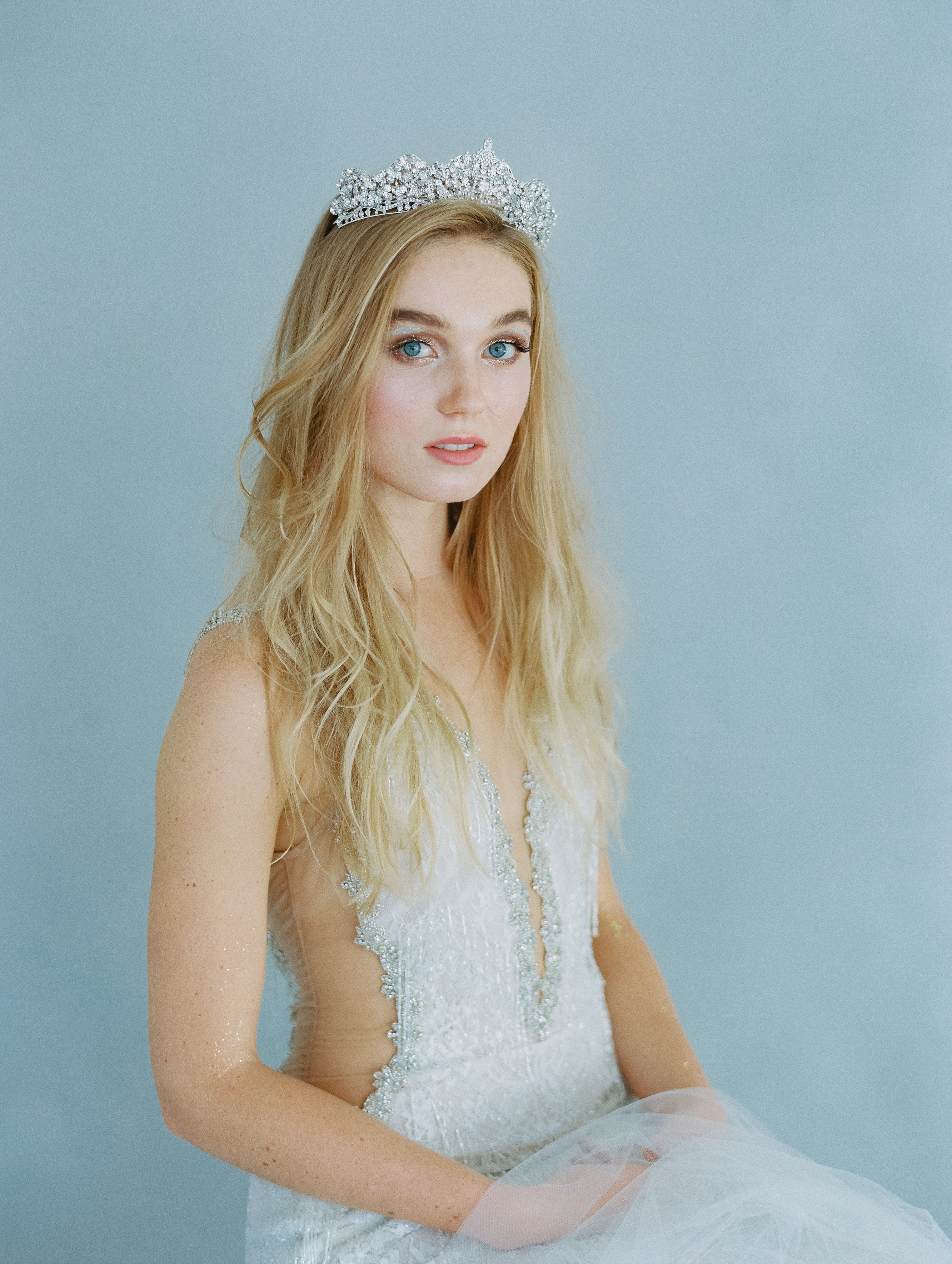 EDEN LUXE Bridal Tiara SHELLIE Gold Bridal Tiara