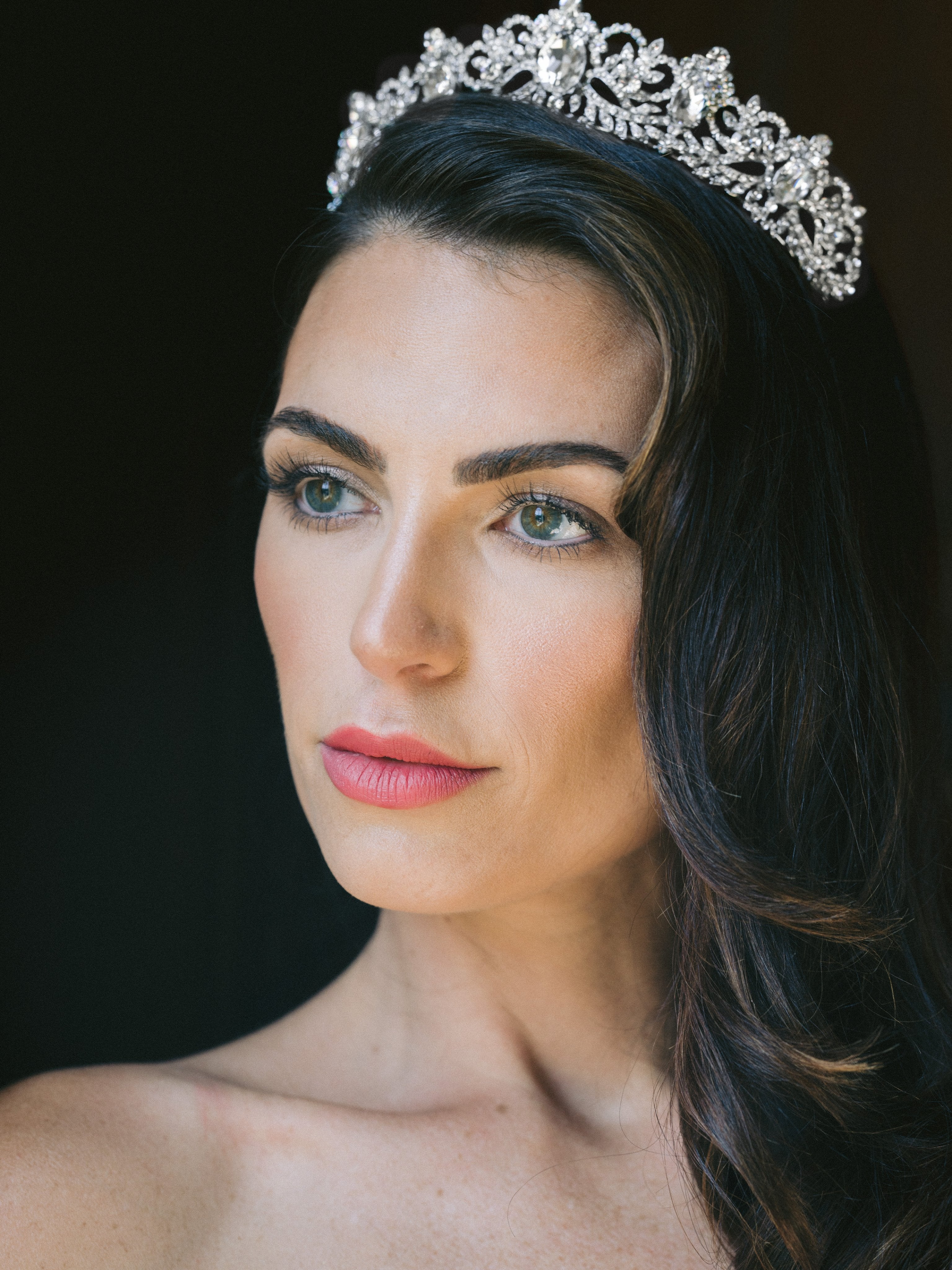 EDEN LUXE Bridal Tiara Something Blue PIPER Wedding Tiara