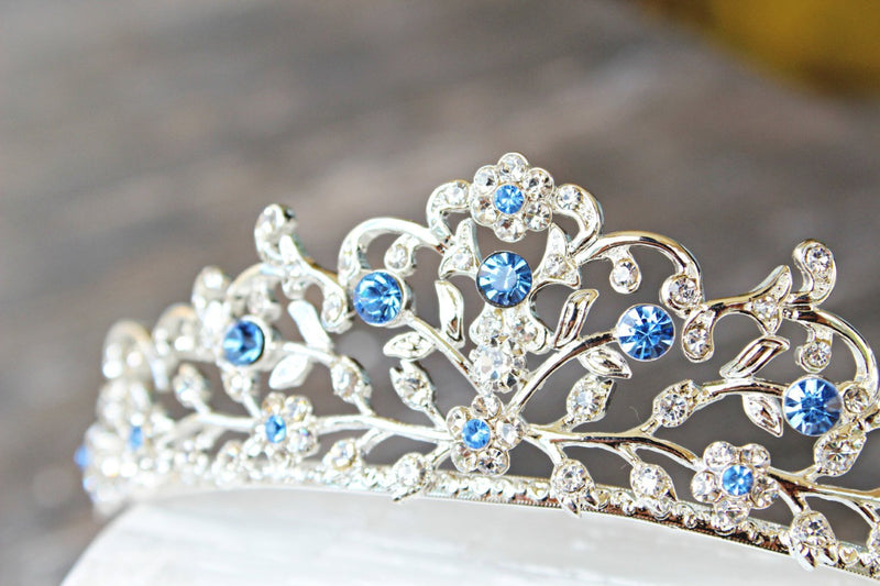 EDEN LUXE Bridal Tiara SOMETHING BLUE Tiara