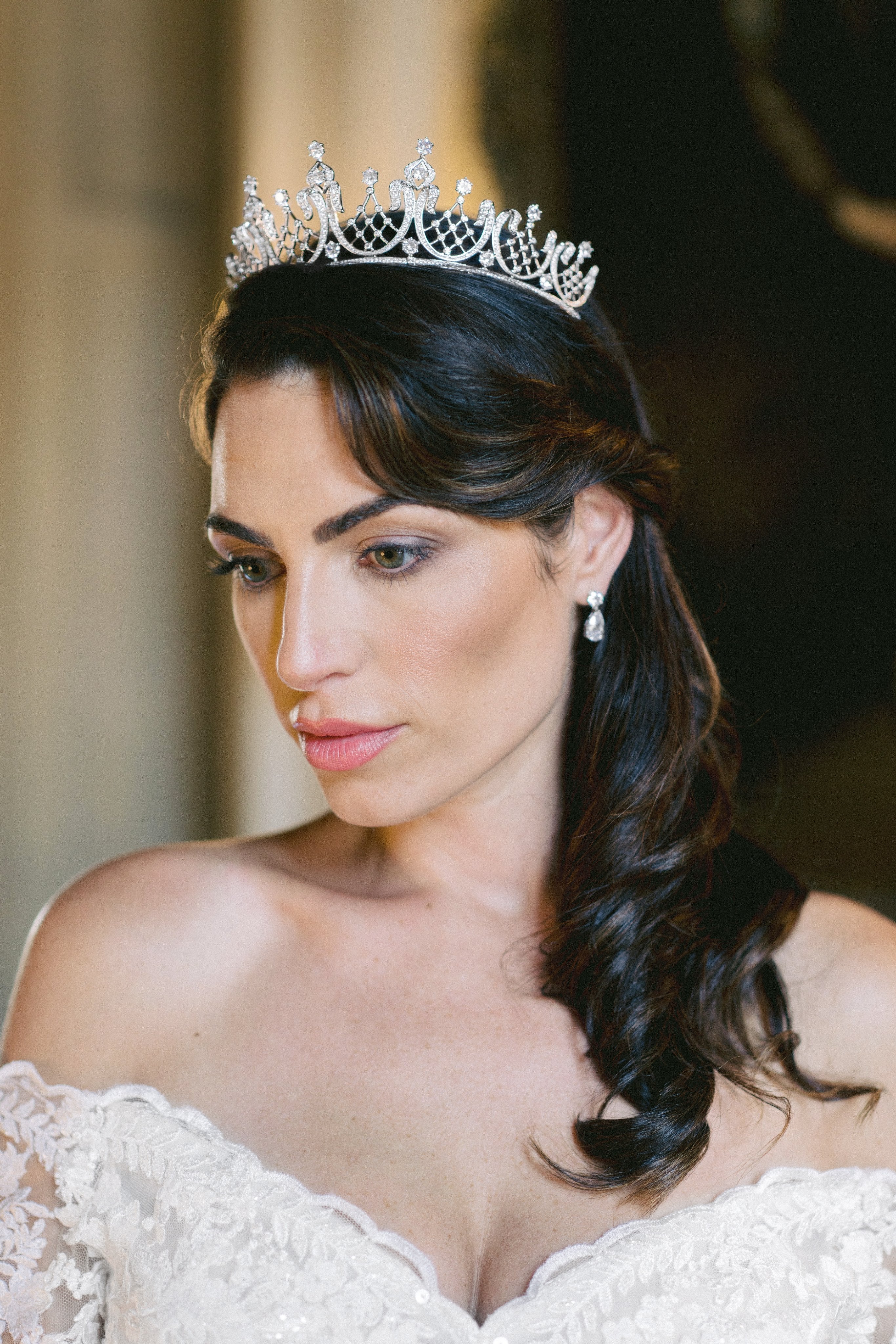 EDEN LUXE Bridal Tiara TAYLOR TODD Simulated Diamond Tiara