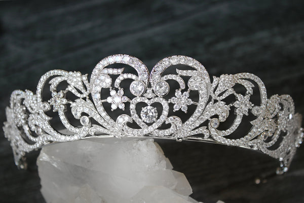 EDEN LUXE Bridal Tiara Tiara - Without Pearling Added DIANA PRINCESS OF WALES Royal Bridal Tiara