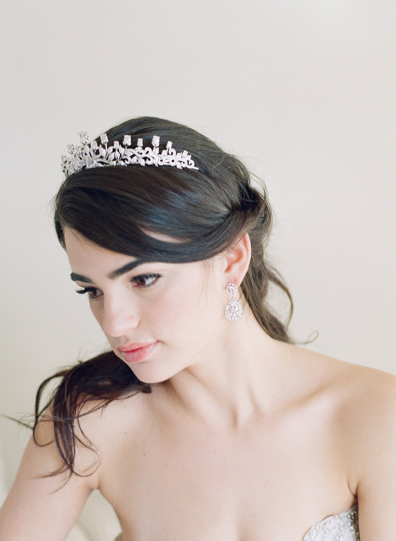 URSULA Bridal Tiara and Wedding Earrings