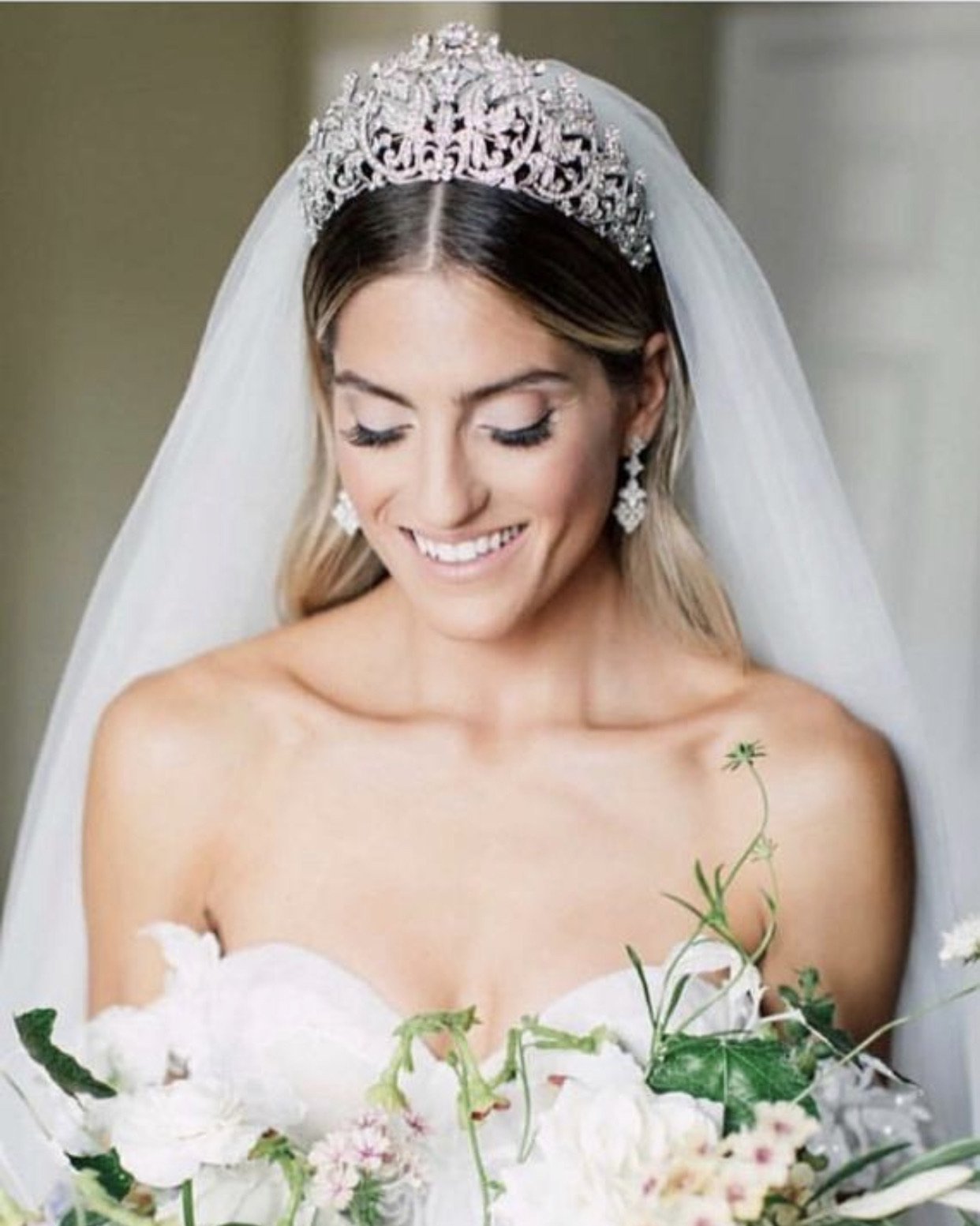 EDEN LUXE Bridal Tiaras Bespoke Sapphire CALISTA Swarovski Crystal Bridal Tiara