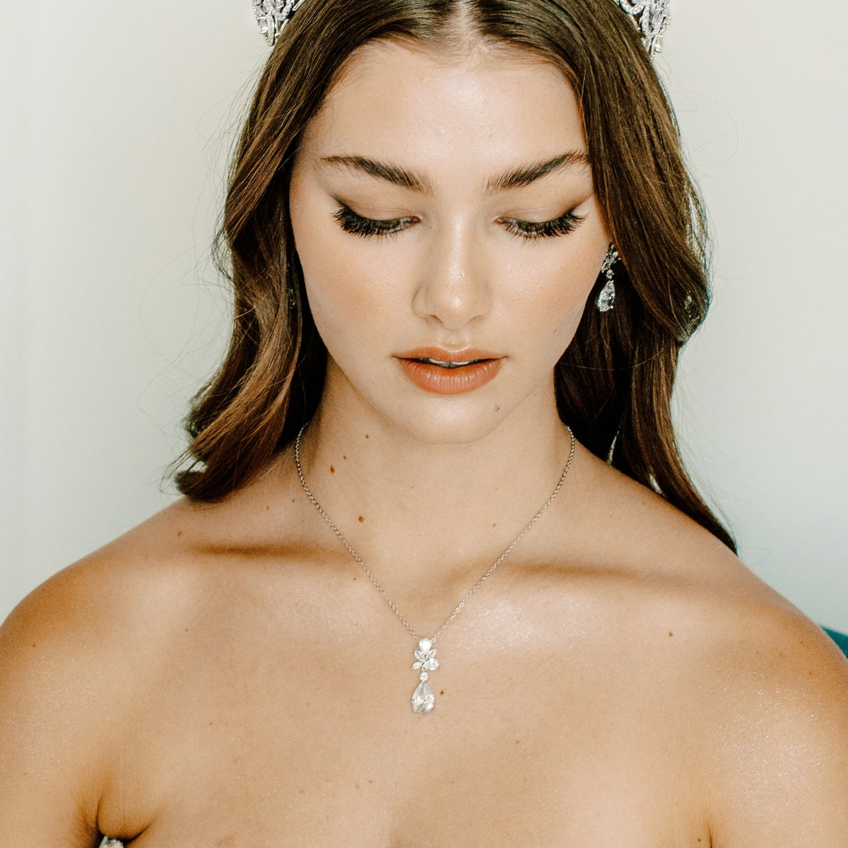 NWT diamond tiara / headband Bridal Headband Headpiece Tiara CLAUDE | EDEN LUXE Bridal main image 4