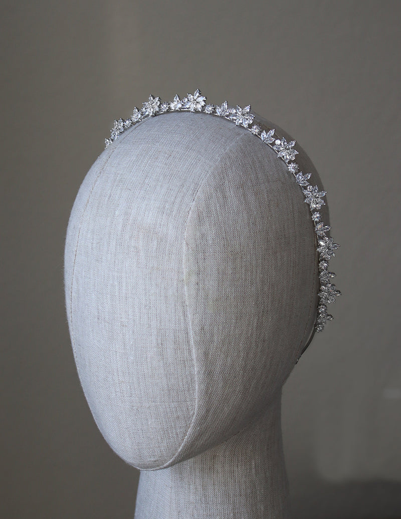 EDEN LUXE Bridal Tiaras SAMANTHA Simulated Diamond Headband Tiara