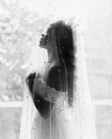 EDEN LUXE Bridal Veil EMMA Pearled Drop Cathedral Veil