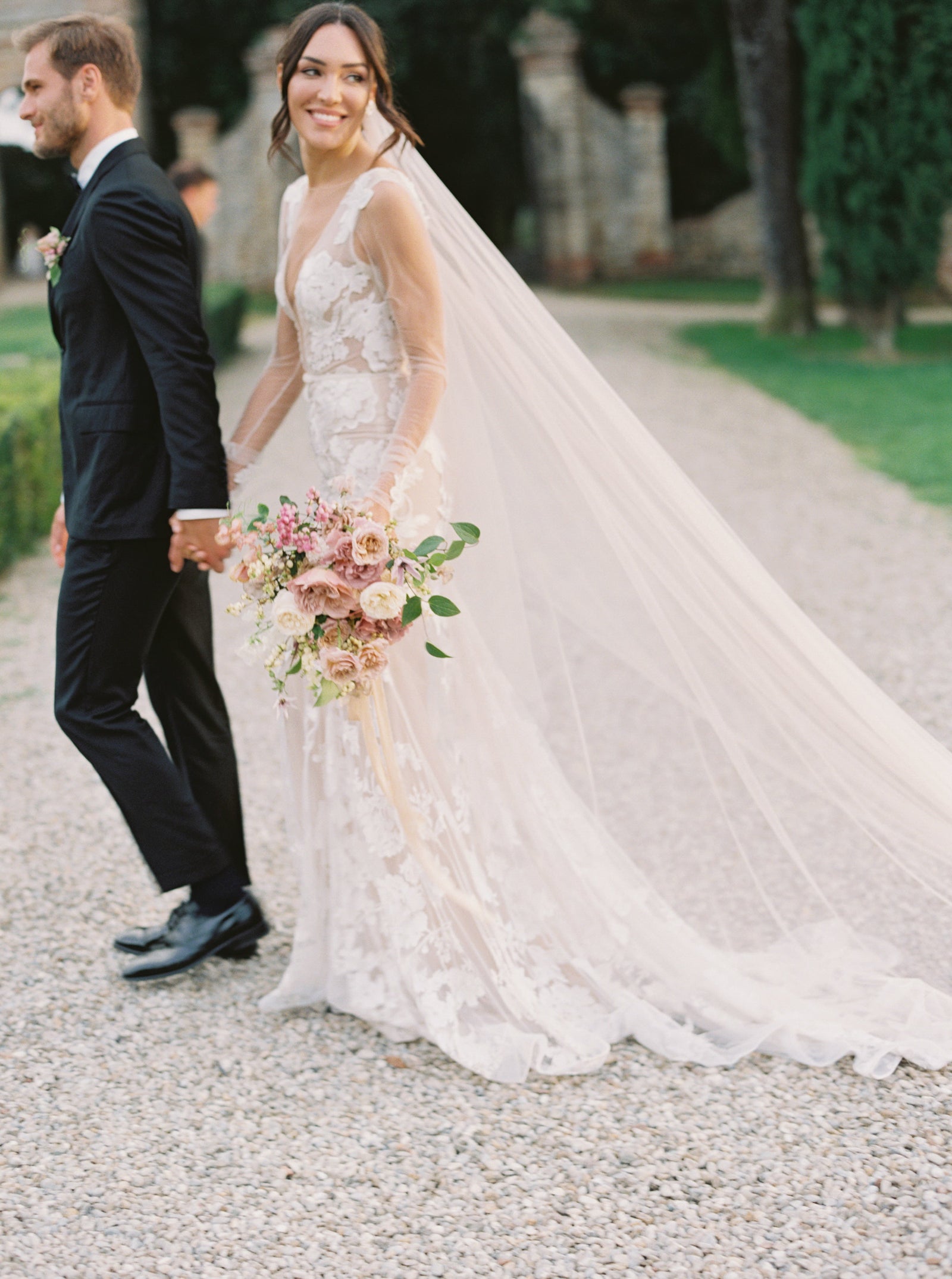 Ultra Long Royal Cathedral Wedding Veil ALANA EDEN LUXE Bridal