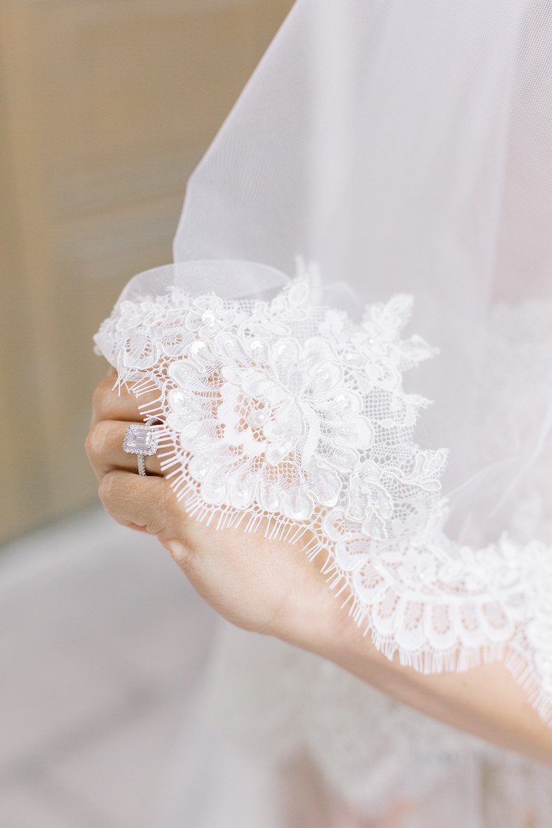 EDEN LUXE Bridal Veils PIPPA Lace Cathedral Drop Veil