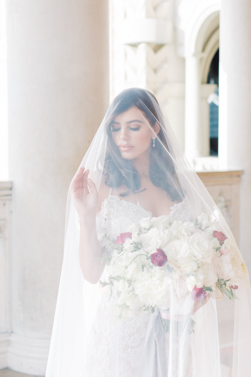 EDEN LUXE Bridal Veils PIPPA Lace Cathedral Drop Veil